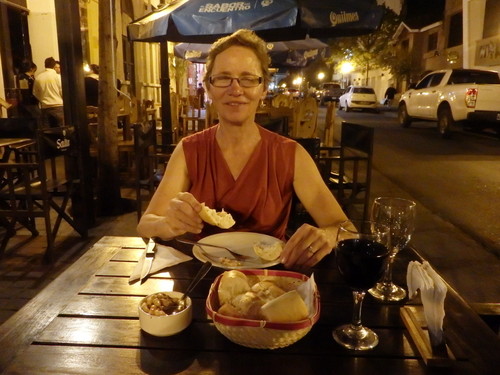 Later that Night, Dinner on the Balcarce Paseo (Plaza).